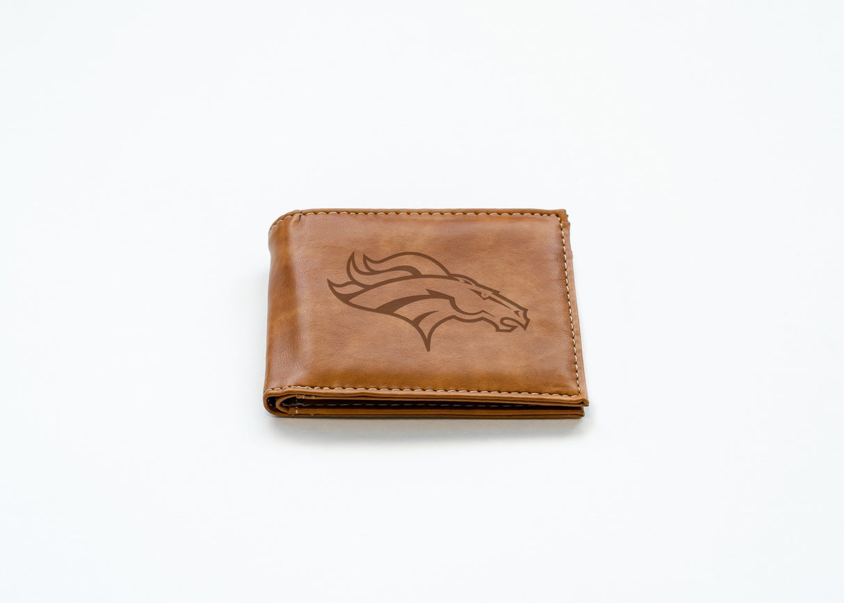 Rico Industries NFL  Denver Broncos  Laser Engraved Billfold Wallet-2
