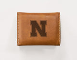 Rico Industries NCAA Nebraska Cornhuskers  Laser Engraved Faux Leather Trifold Wallet-1