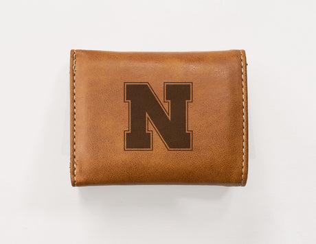 Rico Industries NCAA Nebraska Cornhuskers  Laser Engraved Faux Leather Trifold Wallet-1