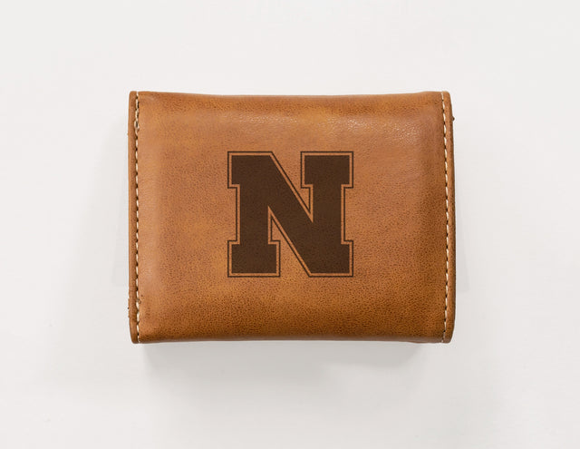 Rico Industries NCAA Nebraska Cornhuskers  Laser Engraved Faux Leather Trifold Wallet-1