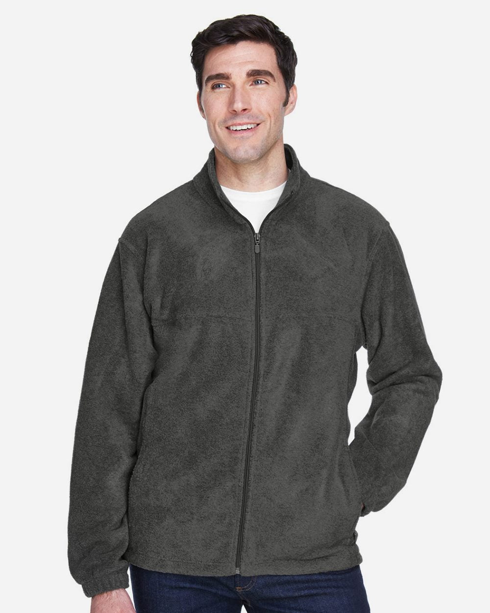 Harriton Men's Tall Full-Zip Fleece