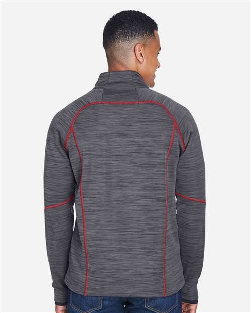 North End Men's Flux Mélange Bonded Fleece Jacket-5