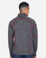North End Men's Flux Mélange Bonded Fleece Jacket-5