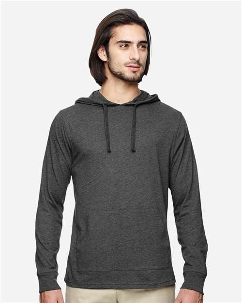 econscious Men's Eco Jersey Pullover Hooded Long Sleeve T-Shirt-1