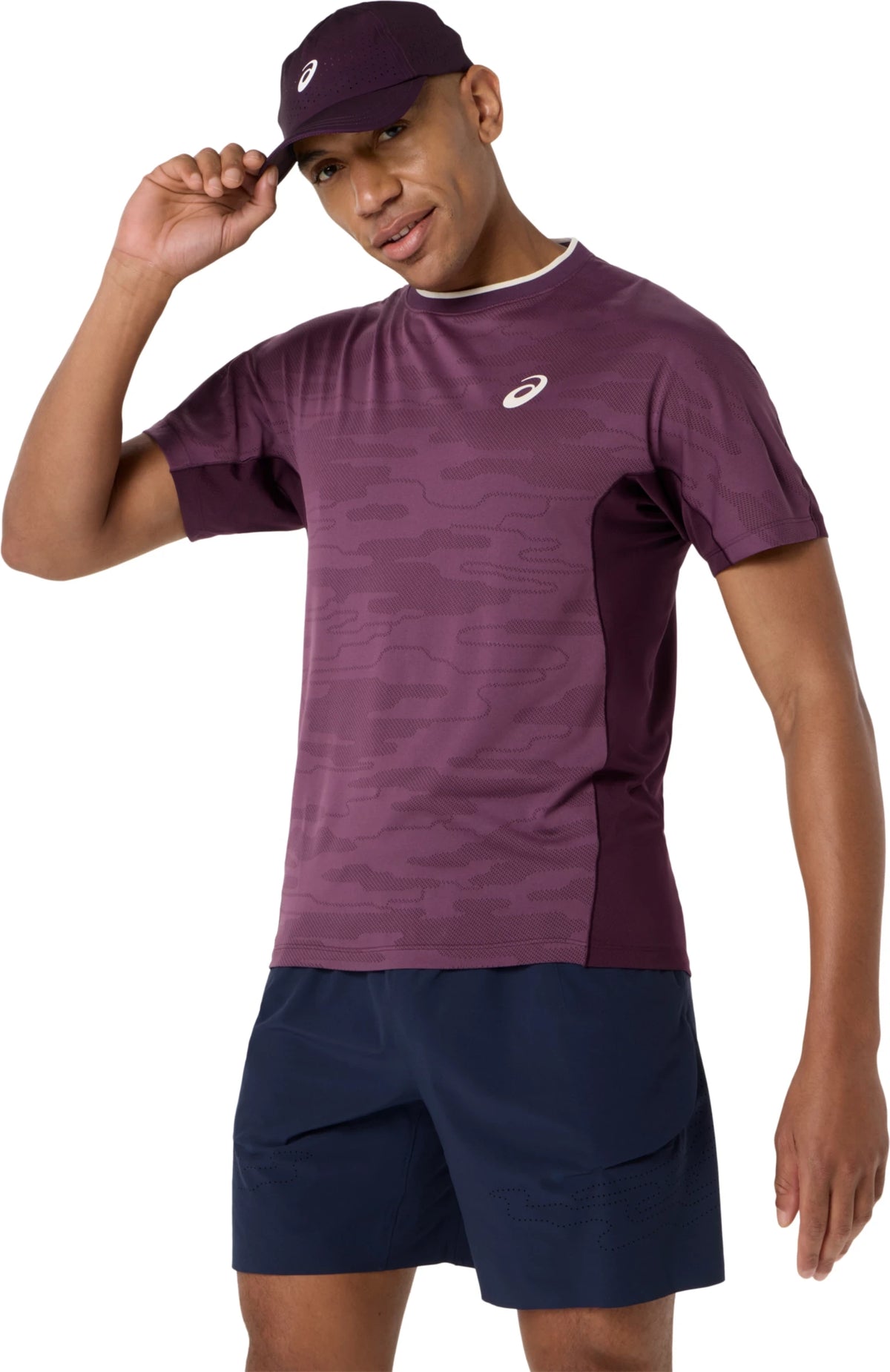 Asics Men's Match Jacquard Short Sleeve Top-3