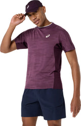 Asics Men's Match Jacquard Short Sleeve Top-3