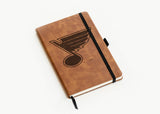 Rico Industries NHL  St. Louis Blues Brown - Primary Laser Engraved Small Notepad-2