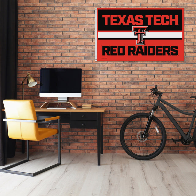 Rico Industries NCAA Texas Tech Red Raiders Bold 3' x 5' Banner Flag-1