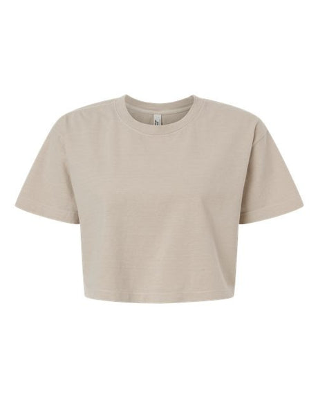American Apparel Women's Garment-Dyed Heavyweight Cropped Tee-1