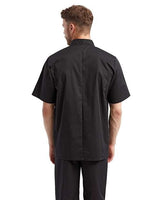 Artisan Collection by Reprime Men's Short Sleeve Recycled Chef Coat-3