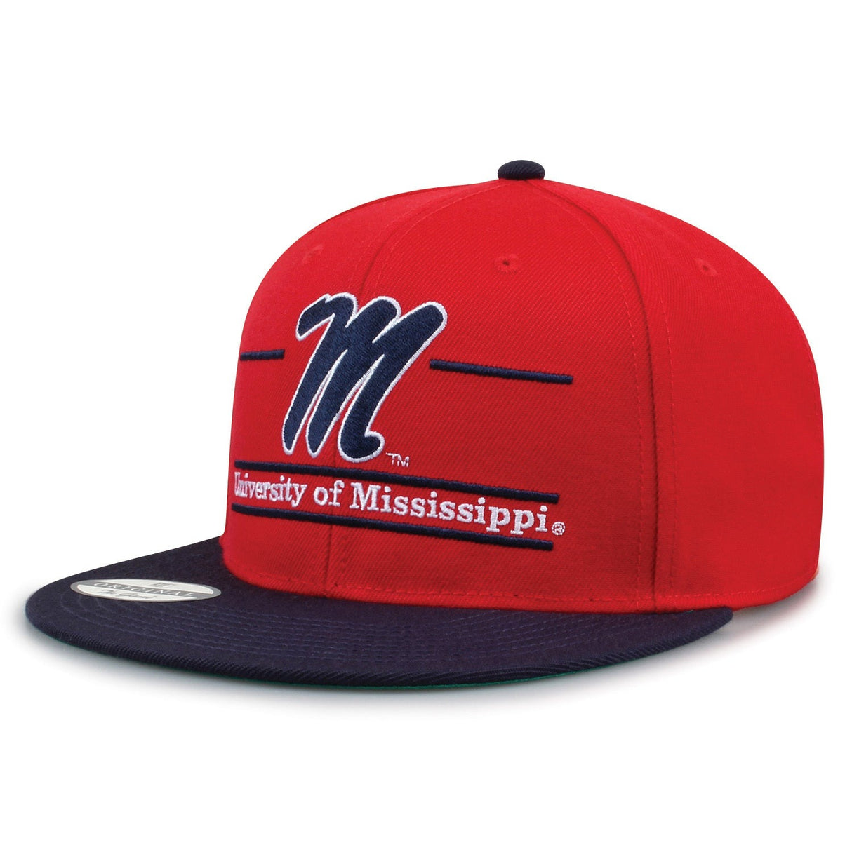 The Game Headwear Mississippi Ole Miss Flat Brim Snapback Hat