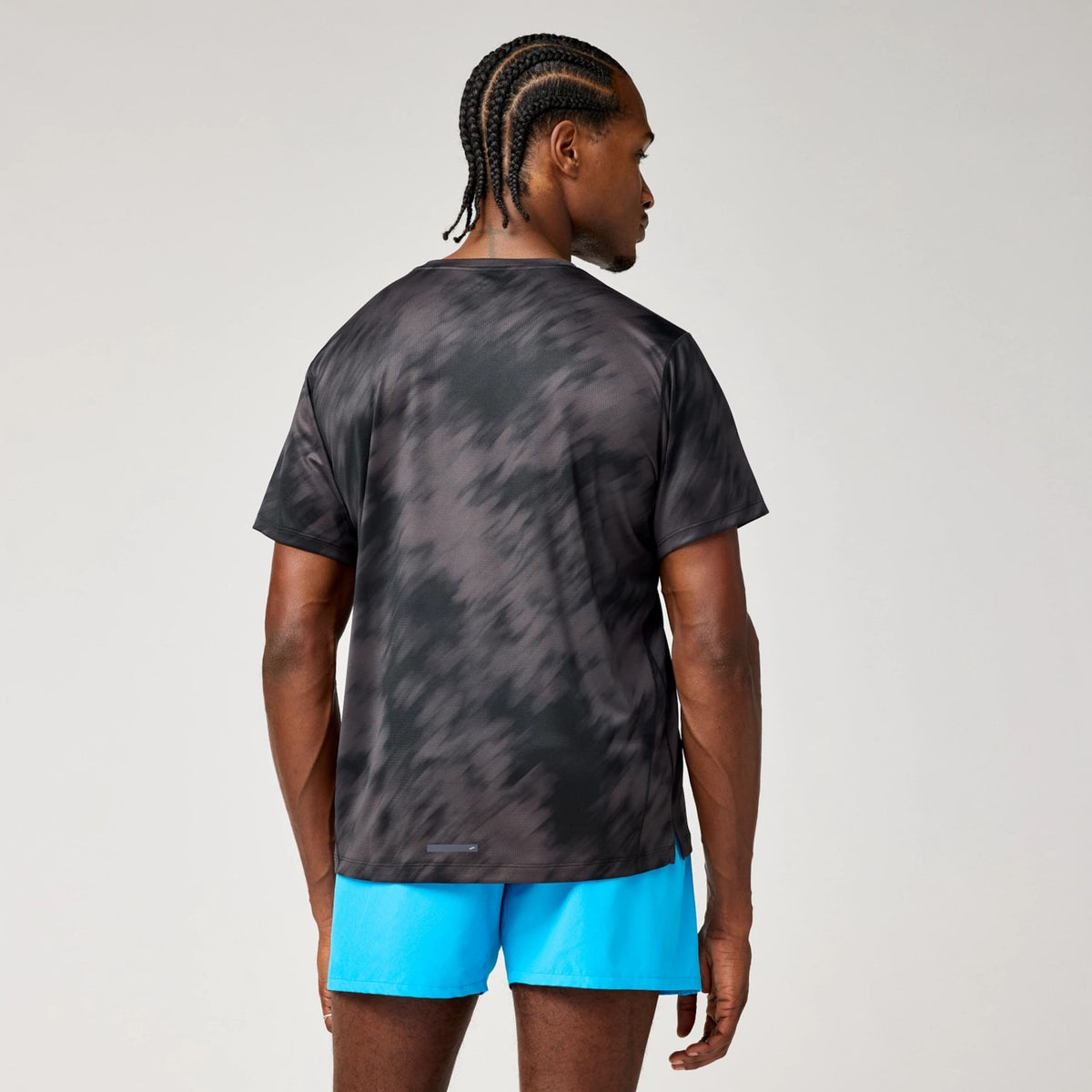 Brooks Men's Dash Short Sleeve Top Printed-2