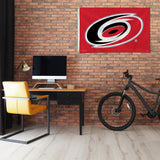 Rico Industries NHL  Carolina Hurricanes Standard 3' x 5' Banner Flag-1