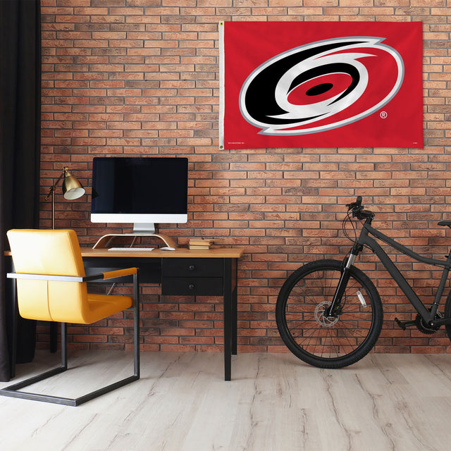 Rico Industries NHL  Carolina Hurricanes Standard 3' x 5' Banner Flag-1