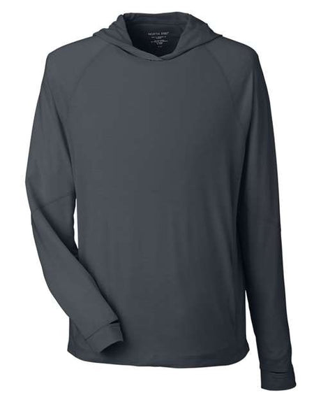 North End Men's JAQ Stretch Performance Hooded Long Sleeve T-Shirt-1