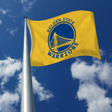 Rico Industries NBA  Golden State Warriors Yellow 3' x 5' Banner Flag-2