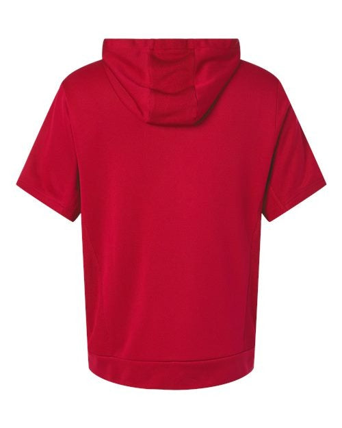 Team 365 Men's Squad Tech Fleece Hooded Short-Sleeve Sweatshirt-2