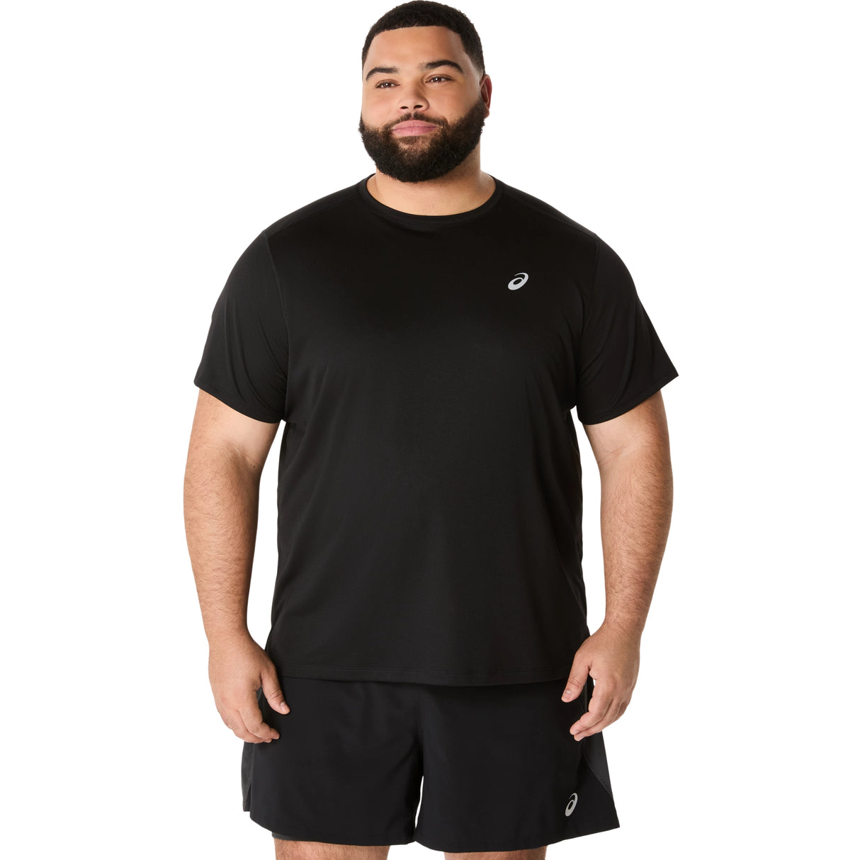 Asics Men's Silver Short Sleeve Top-1