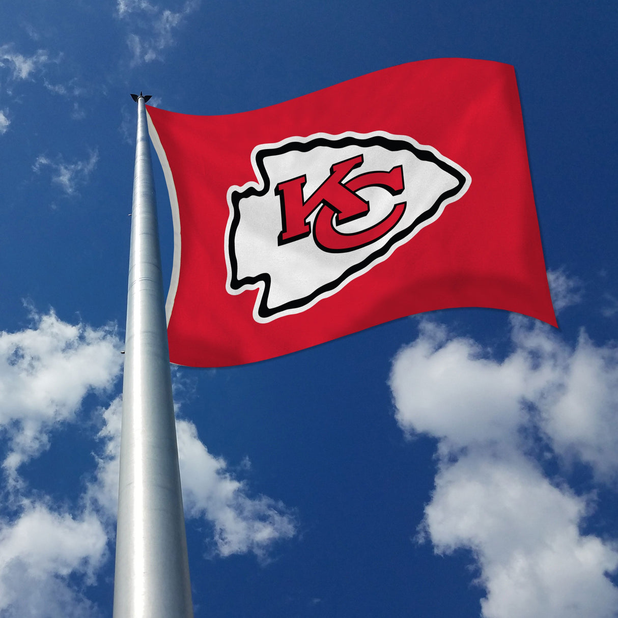 Rico Industries NFL  Kansas City Chiefs Standard 3' x 5' Banner Flag-2