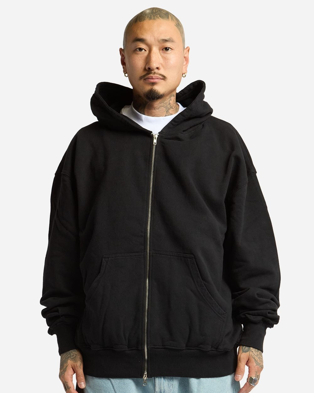 Shaka Wear Men's Max Heavy Garment-Dyed Full-Zip Hoodie Sweatshirt