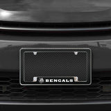Rico Industries NFL  Cincinnati Bengals Black 12" x 6" Chrome License Plate Frame-1