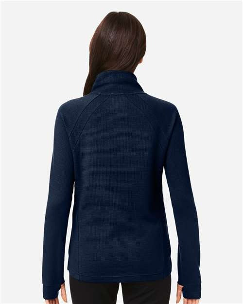 North End Women's Rhythm Waffle Cross-Neck Pullover-5