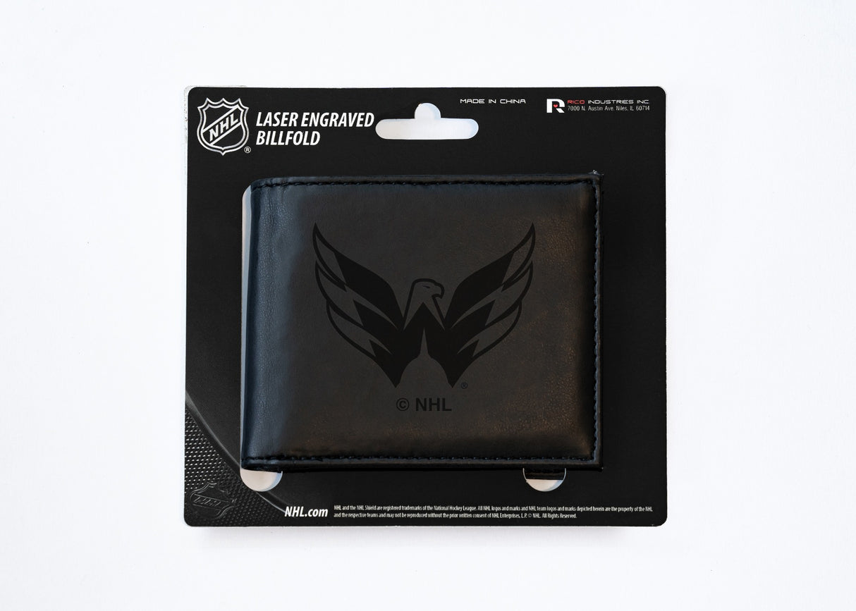 Rico Industries NHL  Washington Capitals  Laser Engraved Billfold Wallet-3