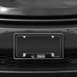 Rico Industries NHL  Vancouver Canucks Black 12" x 6" Chrome License Plate Frame-1
