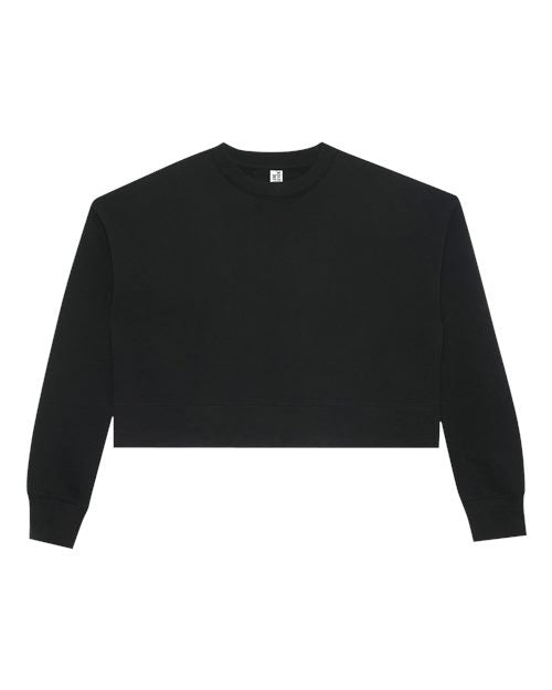 Lane Seven Women's Relaxed Cropped Crewneck Sweatshirt-1