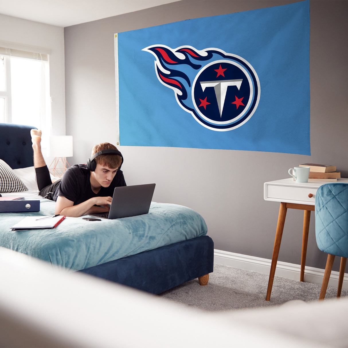 Rico Industries NFL  Tennessee Titans Standard 3' x 5' Banner Flag-3