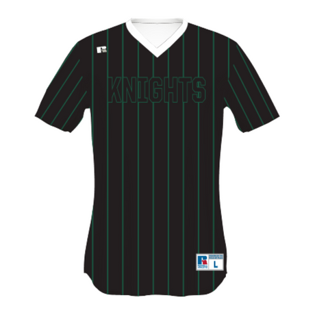 Russell Youth Freestyle Sublimated V-Neck Performance Mesh Bseball Jersey Team Baseball Jerseys