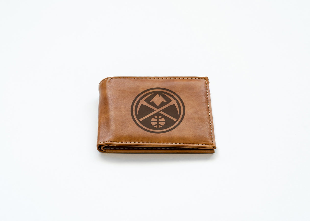 Rico Industries NBA  Denver Nuggets  Laser Engraved Billfold Wallet-2