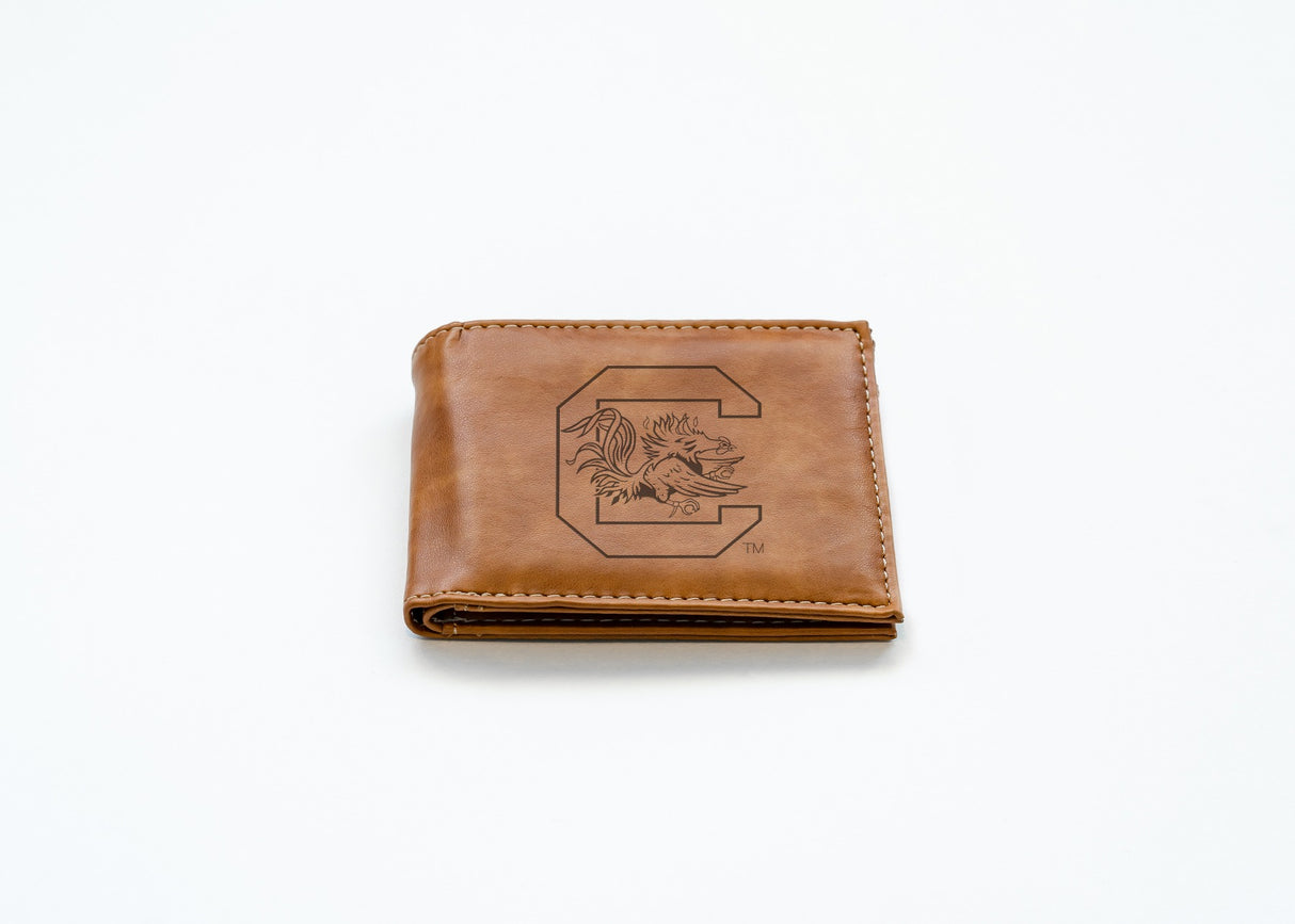 Rico Industries NCAA South Carolina Gamecocks  Laser Engraved Billfold Wallet-2
