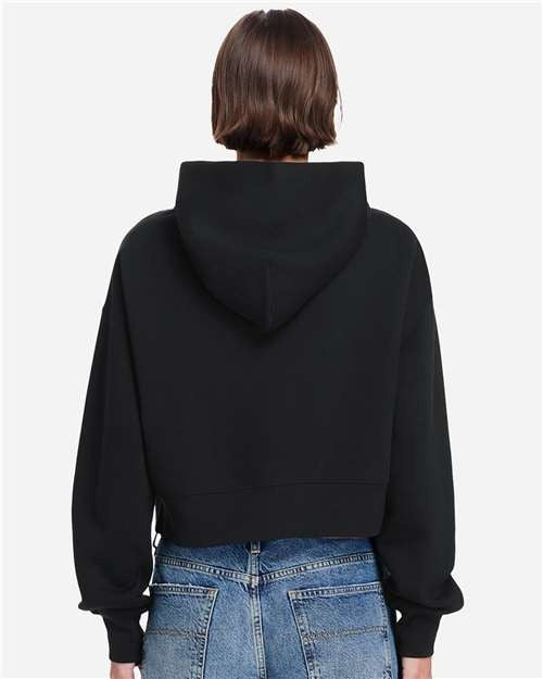 Lane Seven Women's Relaxed Cropped Full-Zip Hoodie Sweatshirt-5