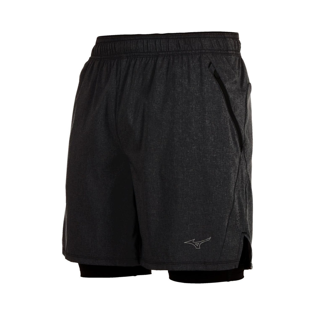 Mizuno Men's Alpha ECO 7" 2-N-1 Running Shorts-1
