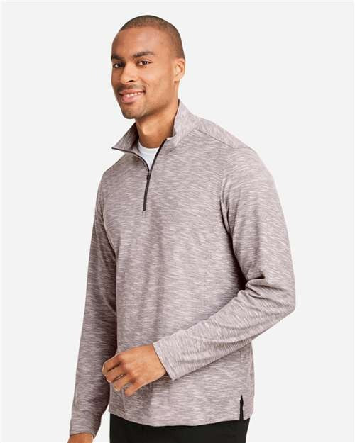 North End Men's Eclipse Jacquard Quarter-Zip Pullover-4