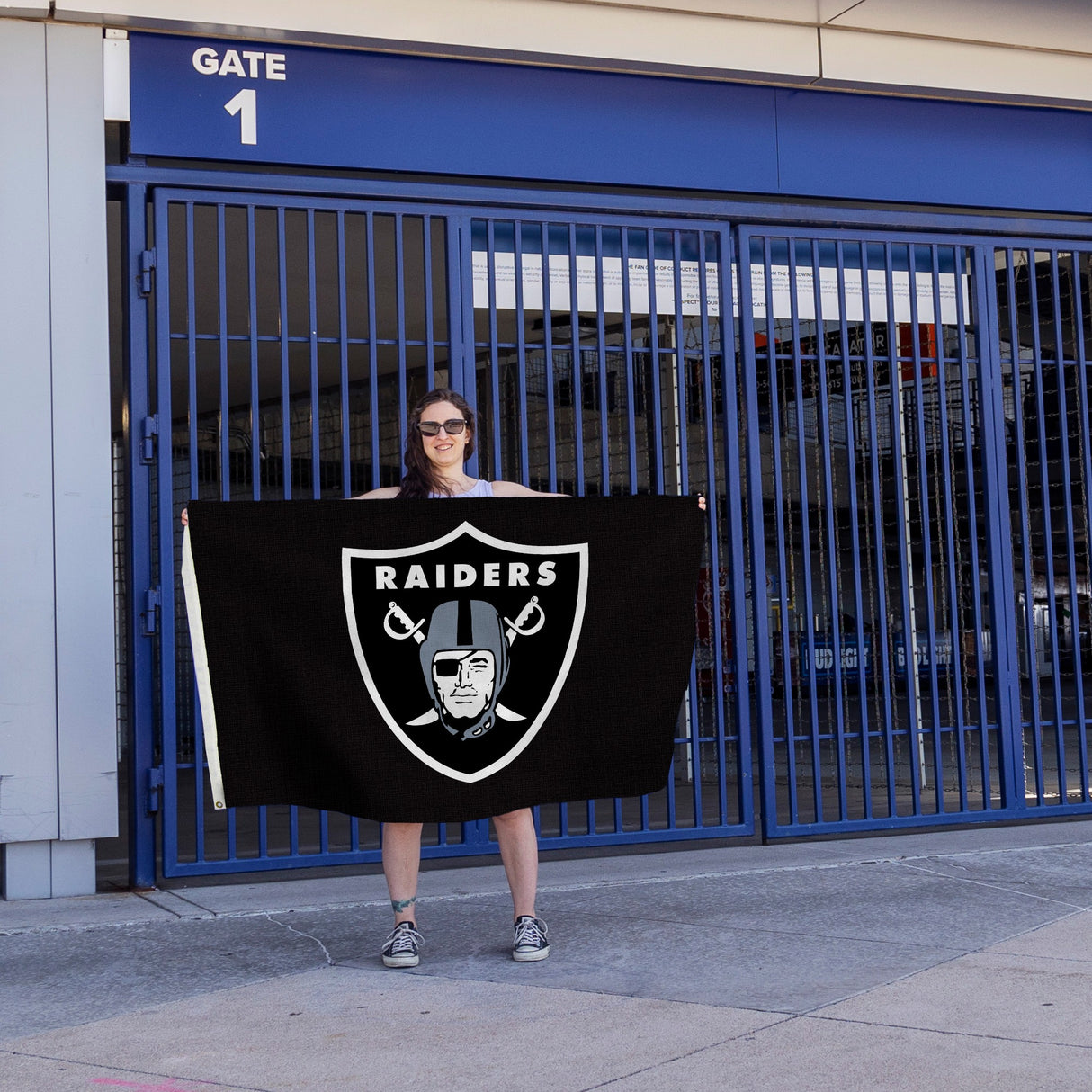 Rico Industries NFL  Las Vegas Raiders Standard 3' x 5' Banner Flag-4