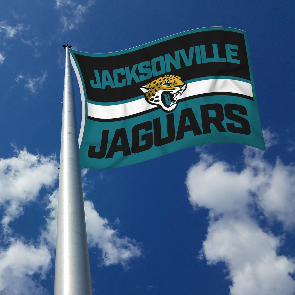 Rico Industries NFL  Jacksonville Jaguars Bold 3' x 5' Banner Flag-2