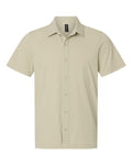 AllPro Men's Pro-Flex Sorona Button Down Short Sleeve Shirt-1
