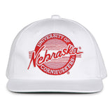 The Game Headwear Nebraska Retro Circle Snapback Hat