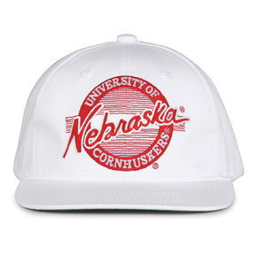 The Game Headwear Nebraska Retro Circle Snapback Hat