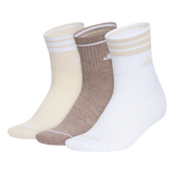 adidas Women's Cushioned 3-Stripe 4.0 3-Pack High Quarter Sock Unisex Accessories Socks