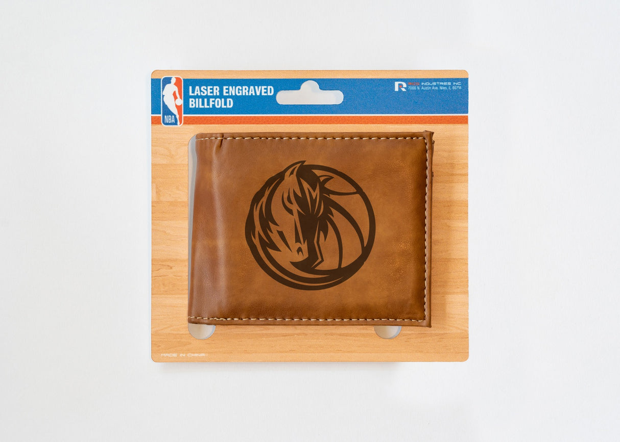 Rico Industries NBA  Dallas Mavericks  Laser Engraved Billfold Wallet-3