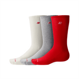 New Balance Patch Logo Crew 3-Pair Unisex Accessories Socks