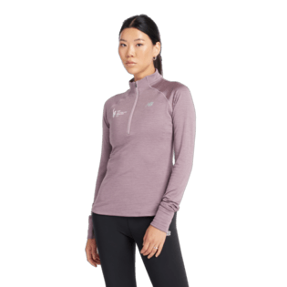 New Balance Women's NYC Marathon Athletics Heat Grid Half Zip Womens Apparel Sweatshirts & Fleece
