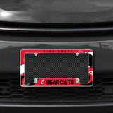 Rico Industries NCAA Cincinnati Bearcats Wave 12" x 6" Chrome License Plate Frame-1