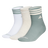 adidas Women's Cushioned 3-Stripe 4.0 3-Pack High Quarter Sock Unisex Accessories Socks