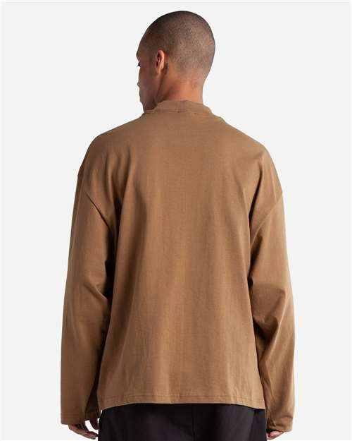 Shaka Wear Men's Max Heavyweight Oversized Long Sleeve T-Shirt-3