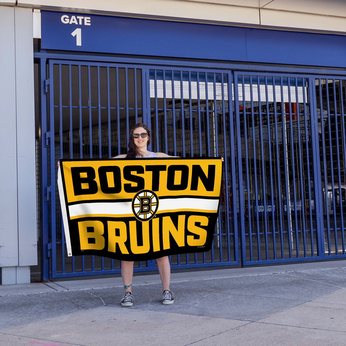 Rico Industries NHL  Boston Bruins Bold 3' x 5' Banner Flag-3