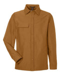 Harriton Men's Flex Twill Overshirt Jacket-1